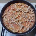 El cooksnap de Lidia CG cuando hizo Bisteces de cerdo a la mexicana.