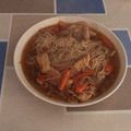 El cooksnap de Edu cuando hizo Noodles con verduras y pollo.