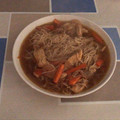 El cooksnap de Edu cuando hizo Noodles con verduras y pollo.