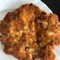 Fabian's cooksnap of when they made Chicken-cheese pancakes.