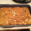 Leighanna Glover's cooksnap of when they made Blondies (aka White Brownies).
