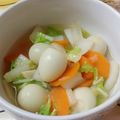 Cooksnap dari Ratih Anita Dewi untuk resep Tumis Sawi Putih Wortel Buncis Bakso Telur Puyuh