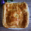 El cooksnap de Salma cuando hizo Empanada de morcilla con manzana y cebolla caramelizada.
