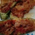 Kacey Davis- Leterski's cooksnap of when they made LOW CARB | Lasagna Zucchini Boats.
