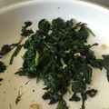 El cooksnap de Nancy Medina cuando hizo Espinacas saltadas en sartén .