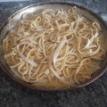 El cooksnap de Lorena Herrera cuando hizo Fideos Caseros.