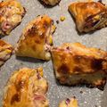 Юлчи Cooksnap-ja, amikor elkészítette a(z) Baconos-sajtos-sonkás háromszögek receptet.