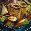 Sukla Sil's cooksnap of when they made ইলিশের আলু বেগুনের ঝোল (Ilisher aloo beguner jhol recipe in Bengali).