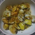 El cooksnap de Rut Borillo cuando hizo Cazuela de mejillones y almejas.