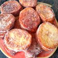 El cooksnap de Evita cuando hizo Torrijas con leche de coco.