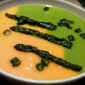 El cooksnap de evacarmen cuando hizo Crema de guisantes con crujiente de jamón.