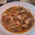 El cooksnap de Yaiza Caballero cuando hizo Sopa de pollo con fideos.