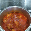 El cooksnap de Jessy cuando hizo Pollo entomatado con papas y arroz rojo.