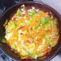 El cooksnap de Magda cuando hizo Tortilla de zapallitos verdes, cebolla y zanahoria.