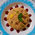 divya tekwani का कुकस्नैप जब उन्होंने वेज तवा पुलाव (Veg tawa pulav recipe in Hindi) बनाया था।