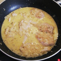 El cooksnap de Ingrid Parra Diaz cuando hizo Filetes de Pollo en salsa de queso.