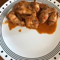 El cooksnap de Juan B Sanchez R cuando hizo Alitas en salsa mixta: BBQ y criolla.