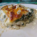 El cooksnap de Jeniffer Vallebona Silva cuando hizo Espinacas con pescado gratinadas.