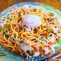 Veena Chopra का कुकस्नैप जब उन्होंने नूडल्स (Noodles recipe in Hindi) बनाया था।