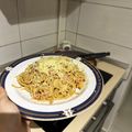 Cooksnap-ul lui Andreea Odina atunci când a preparat Paste Carbonara.