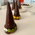 El cooksnap de Marieta cuando hizo Galletas de calabaza: arañas y gorros de bruja sorpresa.