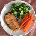 รูป Cooksnap ของ PB เมื่อเขาทำ ปลาแซลมอนย่าง​ หม้ออบลมร้อน
