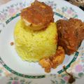 Cooksnap dari Mrs. Luciana untuk resep Nasi kuning masak habang ayam telur praktis (masak magic com)