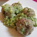 El cooksnap de Teresa cuando hizo Albóndigas de pollo y brócoli.