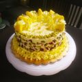 Alpa Pandya's cooksnap of when they made રસમલાઈ કેક.