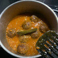 El cooksnap de Valeria Palomo cuando hizo Albóndigas de carne picada.