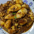 Cooksnap Nur Nadiah semasa beliau membuat 👩‍🍳Sotong Goreng Kunyit Daun Kari.