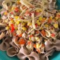 El cooksnap de Bayaverde cuando hizo Fideos con salsa blanca de atún y choclo.