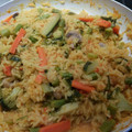 El cooksnap de Karina Garcia Salvatierra cuando hizo Paella vegana.