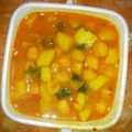 Nibedita Das's cooksnap of when they made গণেশ পুজোর নিরামিষ চানা মশলা (niramish chana masala recipe in Bengali).