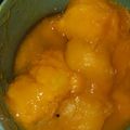 El cooksnap de Carolina Guerra cuando hizo Conserva o dulce de mango.
