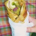 Hadisa Tabassum's cooksnap of when they made Veg Kathi Roll.
