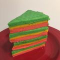 Cooksnap dari Hime & Quin Kitchen untuk resep Rainbow cake gluten free