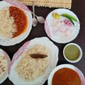 Ruchika Sapra's cooksnap of when they made Rajma masala with rice and green salad.