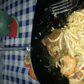 El cooksnap de Marcos Ritta cuando hizo Fideos con salsa mediterránea.