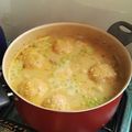 El cooksnap de Guerrera de la Fe cuando hizo Caldo de bolas de verde.