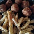 El cooksnap de María cuando hizo Albóndigas de soja texturizada.