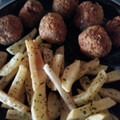 El cooksnap de María cuando hizo Albóndigas de soja texturizada.