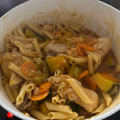 El cooksnap de Florencia Echevarria cuando hizo Guiso de fideos con pollo.