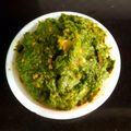 Sushma Savla's cooksnap of when they made Brinjal Chutney.