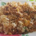 Faiza Ghazi's cooksnap of when they made Qeema pulao.