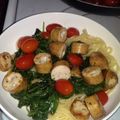 coltstk's cooksnap of when they made Turkey sausage & spinach pasta.