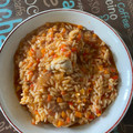 El cooksnap de Cata Lorenzo cuando hizo Guiso de arroz con alitas de pollo.