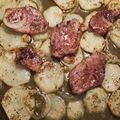 El cooksnap de Uve Maya Bejarano cuando hizo Presa ibérica con patatas y un toque de miel al horno.