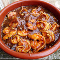 El cooksnap de Chusmi cuando hizo Gambas con ajo en salsa de ostras.