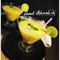 Swati Bharadwaj's cooksnap of when they made Mango smoothie🥭🥭.